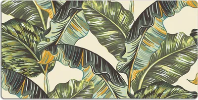 Produktbild von Schreibtischmatte Tischunterlage 100x50 cm Mauspad - Tropische Blätter