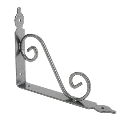 Produktbild von Regalhalter 240x190mm Regalträger Regalwinkel Wandkonsole Antik Schwarz/ Silber