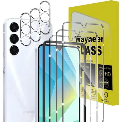 Produktbild von Schutzfolie für Samsung Galaxy A16 5G/4G, 3x Panzerglas mit Kamerafolie, 9H Härte, HD