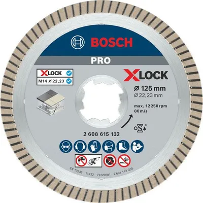 Produktbild von PRO Ceramic X-Lock Diamanttrennscheibe, 125 x 22,23 mm, 22,23 mm