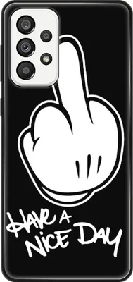 Produktbild von König Design Hülle kompatibel mit Samsung Galaxy A73 5G Kunststoff Soft Handyhülle - Handy Case Have a nice Day