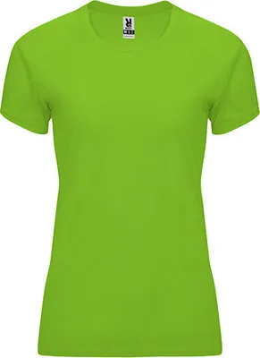 Immagine prodotto di Roly Sport CA0408 | T-shirt donna Bahrain con maniche raglan - Colore: Lime Green 225 - Taglia: M