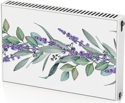 Produktbild von Lavendel – Magnetische Heizkörperabdeckung – 90x60 cm – Magnet Heizkörperabdeckung – 3D Würfel – Heizkörperverkleidung – Magnetische Wandverkleidung – Wetterfest