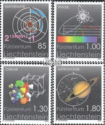 Produktbild von Briefmarken Liechtenstein 2004 Mi 1357-1360 (kompl.Ausg.) postfrisch Wissenschaft