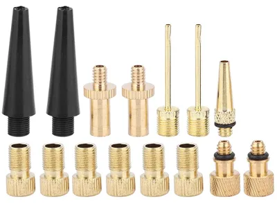 Produktbild von 15pcs Bicycle Pump Air Valve Converter Bike Copper Valves Adapters DV SV AV Kit