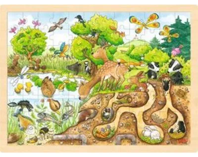 Produktbild von Goki 57582, 96 Stück(e), Flora & Fauna, 3 Jahr(e)