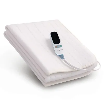 Productafbeelding van Comfeur Elektrische Deken 190x80 cm voor Bed, Warmtedeken met Apart Instelbare Voetenzone, 6 Warmtestanden, Timer 1/3/9 Uur, Automatische Uitschakelin