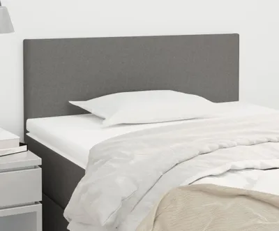 Image de Tête de lit simple gris foncé 90x5x78/88 cm Tissu - Têtes de lit DE8884268 1parcel