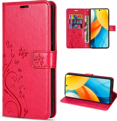Produktbild von Hülle für ZTE Blade V60 Vita Handy Tasche Handyhülle Hülle Schutzhülle Klapphülle in Rot