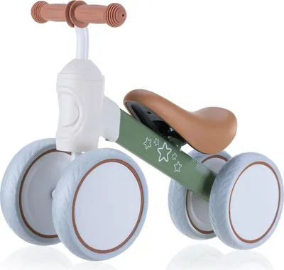 Produktbild von Stars Laufrad, Vierrad, Kindervierrad, Kinder Fahrrad, Kinderlaufrad - ab 2 Jahre, bis 30 kg - Ohne Pedale, Balance Fahrrad