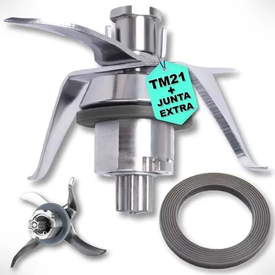 Messer für Thermomix TM21, Edelstahl, inkl. 2 Dichtungen