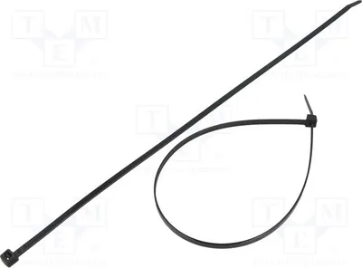 Produktbild von 100x Kabelbinder  L: 380mm 222N schwarz W: 4,8mm  Ømax: 108mm FIX-S-4.8X380/BK Kabel