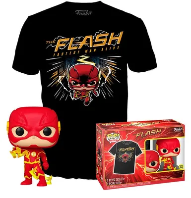 Zdjęcie produktu dla Funko Pop! DC Comics: The Flash - Figurki Winylowe Set POP & Tee