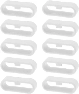 Immagine prodotto di Supporti per cinturino in silicone per smartwatch - confezione da 10 pezzi - colore bianco - compatibili con Vivoactive 3 Music/Venu/Vivomove.
