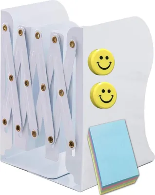 Image de Serre-livres réglable pour enfants Support de livres en métal pour bureau