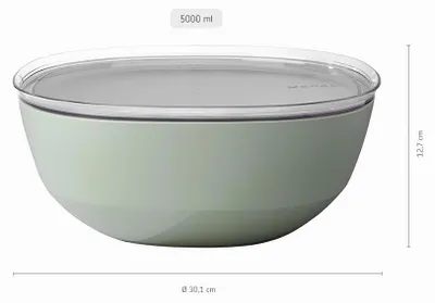 Image de Mepal schale silueta 5000 ml mit deckel - nordic sage 105939094700 8720294031895