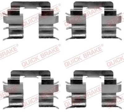 Produktbild von QUICK BRAKE 109-1272 Zubehörsatz Scheibenbremsbelag Vorne für NISSAN MICRA II (K11)