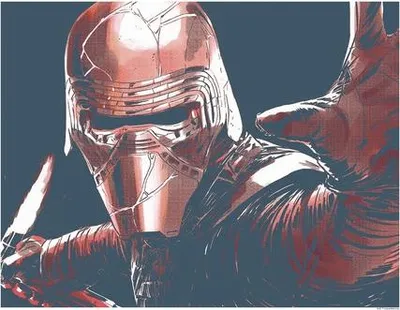Produktbild von Poster Star Wars Faces Kylo 50x40 cm