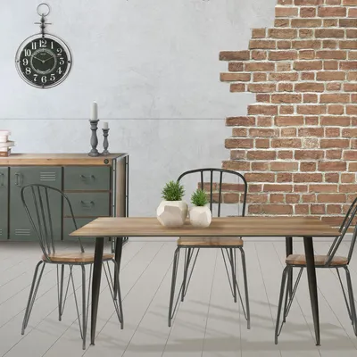 Produktbild von Esstisch in Holzoptik, 115 x 75 x 75 cm