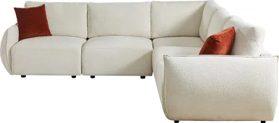 Produktbild von Ecksofa – Chenille-Stoff – Beige – OCTAVINE