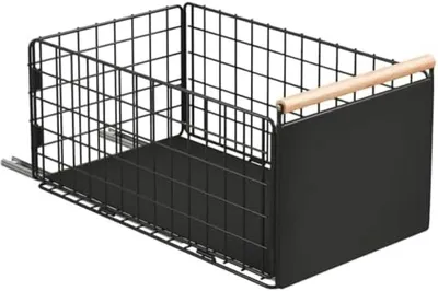 Productafbeelding van PromoHome® Uittrekbare keukenschuifladeset – Stille rails, opbergoplossing voor kasten, 38 x 23 x 19 cm, zwart