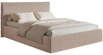 Produktbild von Selsey Softie Slim – Polsterbett 180×200 mit Bettkasten und Lattenrost, Chenille, dunkelbeige