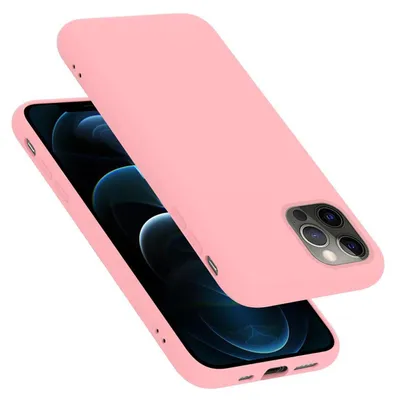 Produktbild von Cadorabo Schutzhülle für Apple iPhone 12 / 12 PRO Hülle in Rosa Handyhülle Case Cover TPU Etui