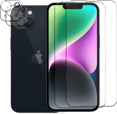 Immagine prodotto di Vetro blindato per Apple iPhone 14 pellicola protettiva 2x fotocamera pellicola protettiva in vetro 2x pellicola blindata