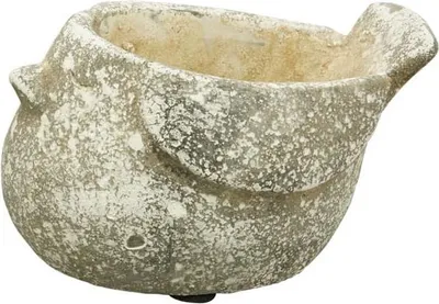 Obrázek produktu pro Cementový obal na květináč pták, záměrně zestárlý