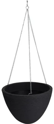 Produktbild von Progarden Pflanztopf - hangend - Kunststoff - schwarz - D33 x H25 cm - Blumentopf an einer Kette