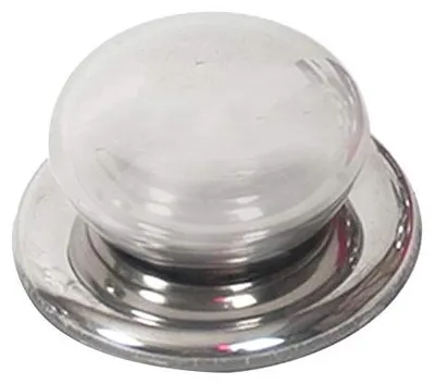 Deckelknopf aus Edelstahl, 6,5 cm, 1 Stück, silber, universell