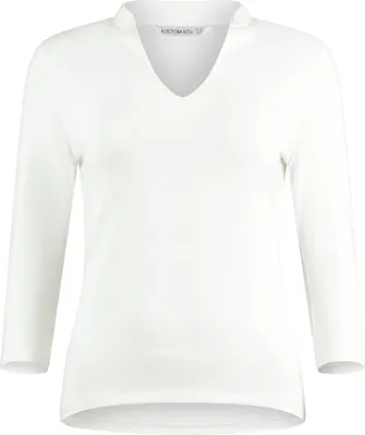 Produktbild von Kustom Kit - Oberteil Stehkragen für Damen BC5171 (42 DE - 44 DE) (Weiß)