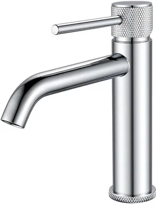 Obrázok produktu pre Chrómovaná umývadlová batéria - moderný dizajn - 1 kus - 13 cm výtok