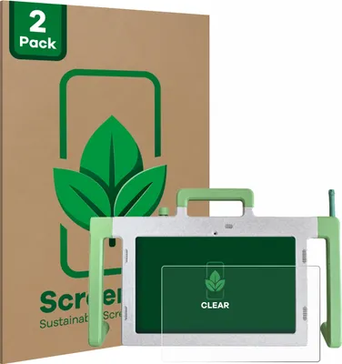 Produktbild von 2x ScreenLeaf Schutzfolie für Telemarie Tablet 10.1" nachhaltiger Displayschutz Display Schutz Folie Klar Transparent
