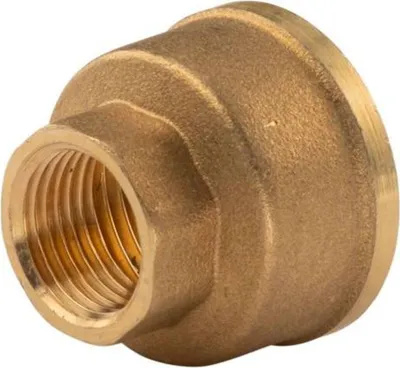 Produktbild von Messing Gewinde-Fitting Reduziermuffe 1'IG (DN 25) - 1/2'IG (DN 15) - schwere Ausführung