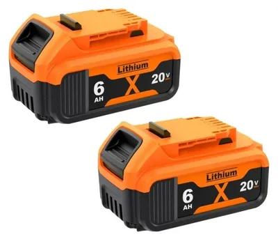 Produktbild von 20V Akku für Elektrowerkzeuge - Li-Ion Ersatzakku - 6,0Ah 2er Pack - kompatibel mit DCB200 DCB205 DCB201 DCB203
