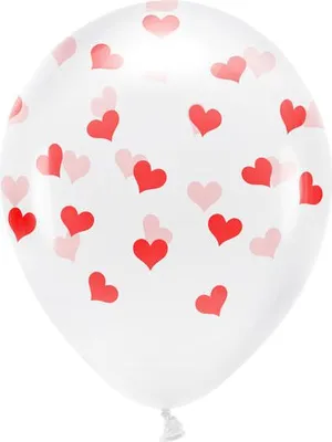Produktbild von Eco Ballons 33 cm, Herzen, Crystal Clear (1 VPE / 6 Stk.)