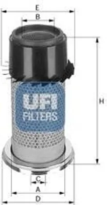 Produktbild von Luftfilter UFI 27.227.00 Filtereinsatz