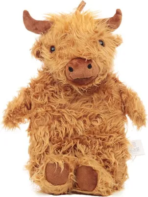 Produktbild von Wärmflasche Highland Coo Kuh Plüsch Hülle Bettflasche 2-tlg. ca. 41 x 25 x 6 cm