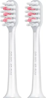 Image de Dr Bei - 2pcs Brosse à dents électrique Sonic S7 tête (nettoyage 4D) - Rose