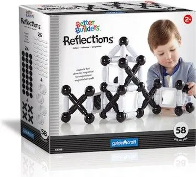 Obrázek produktu pro Stavebnice GuideCraft s magnety – Little Builder Reflections (58 dílů)