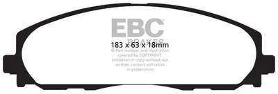 Produktbild von EBC Brakes Bremsbeläge Satz Vorne Bremsklötze für FIAT Freemont (345) DP61888