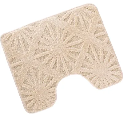 Image de Tapis de prélavage devant les toilettes 60x50cm Rays blanc cassé