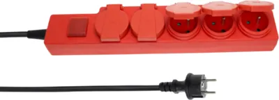 Zdjęcie produktu dla ELGOTECH Przedłużacz Warsztatowy na 5 Gniazd 5M H07RN-F 3x1.5 IP44 1 SZT