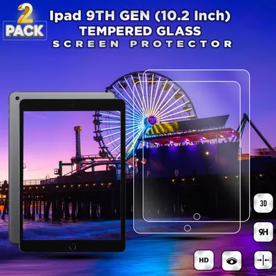 Obrázek produktu pro 2 kusy iPad 9TH GEN - tvrzené sklo 9H - 3D ochrana displeje v super kvalitě