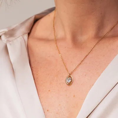 Produktbild von Goldene Damen Halskette