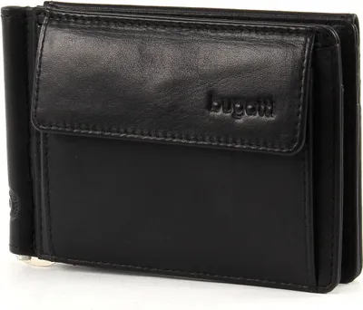 Zdjęcie produktu dla Bugatti cases Primo, Portfelowy, Czarny, Skóra, Monochromatyczny, 1 kiesz., 60 g