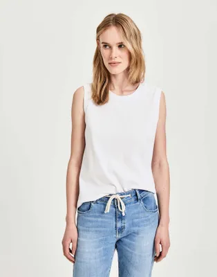 Produktbild von Opus OPUS Damen Jersey Top Ilayda weiß 2001-10-01777