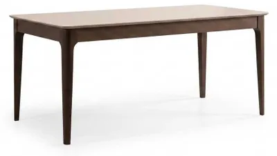 Zdjęcie produktu dla Stół jadalniany, beżowy, nowoczesny,  do kuchni lub salonu, drewniany
