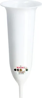 Image de KADAX Vase funéraire en plastique "Latera", vase pour cimetière, vases, vase pour fleurs, blanc, 23 cm